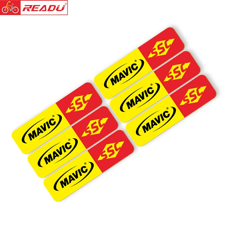 

6pcs mavic ssc Road Bike Wheel Sticker Bicycle Wheel Decals Hub Stickers Wheels Decals Rim Stickers Bike Stickers