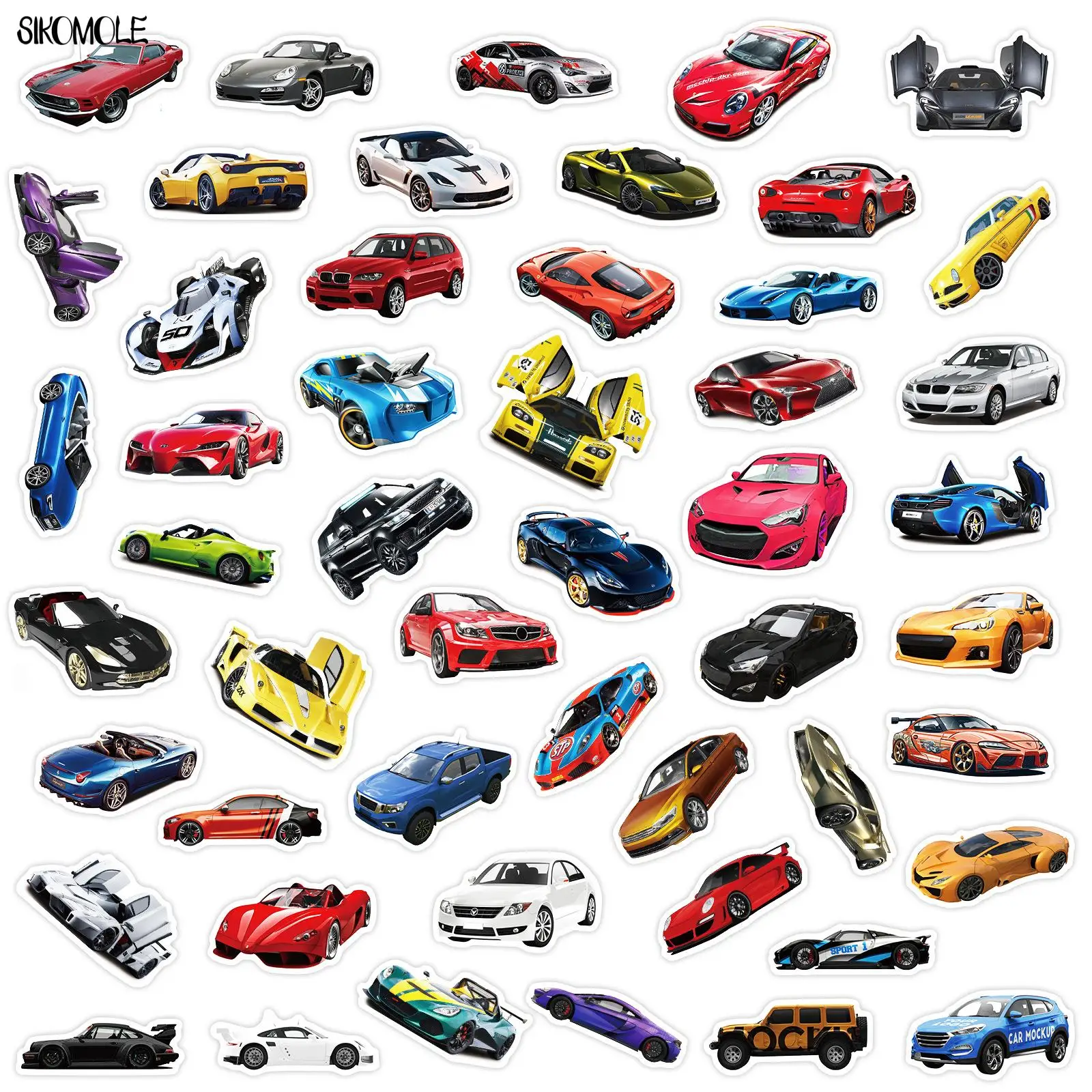 Стикеры JDM для гоночных автомобилей 10/30/50/100 шт.