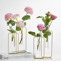 home decoration accessories modern flower vases for homes transparent hydroponic glass vase living room decoration terrarium
