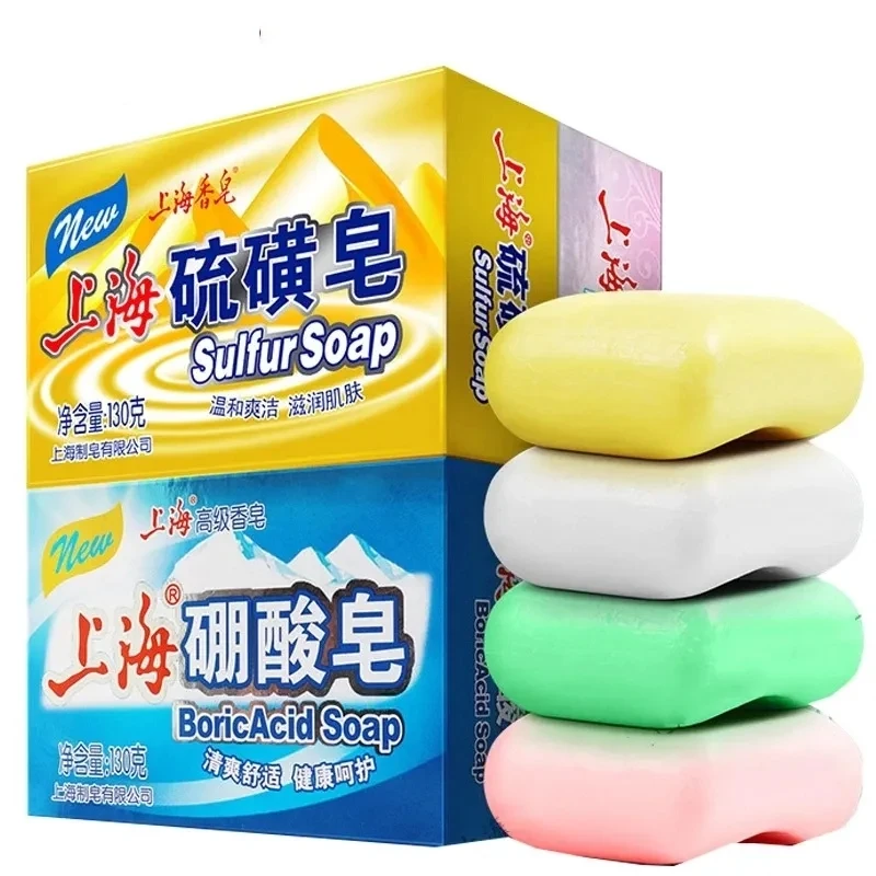 Jabón de Shanghai para baño, Control de aceite, Eczema de acné, antihongos, barato, blanqueamiento, jabones saludables, Eczema