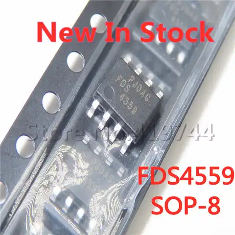 5 шт./лот FDS4559 лапками углублением SOP-8 4559 ЖК-дисплей Высоковольтная плата MOS трубка с полевым эффектом SOP8 в наличии новый оригинальный IC