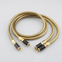 pair hi fi rca cable hifi audio cardas hexlink golden 5 c with carbon fiber rca plug connector cable audio cable