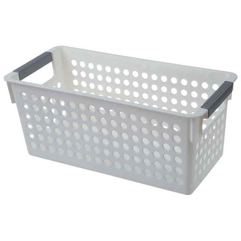 

6X Japanese-Style Stackable Plastic Storage Baskets/Bins Organizer Fruit Toys Clothes Glove Box Debris Storage Basket