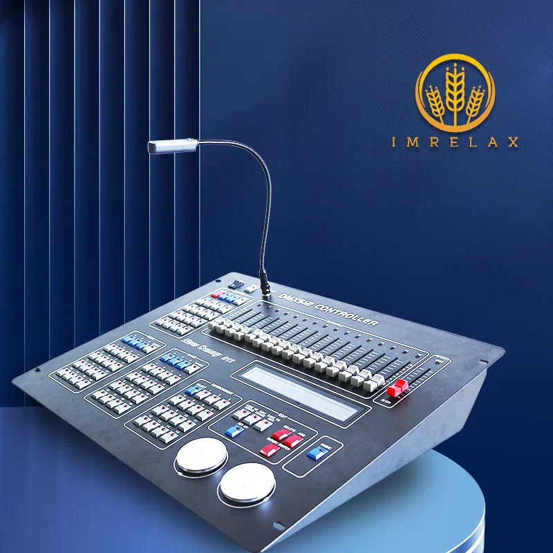 Imrelax Профессиональный DMX-контроллер New Sunny 512 Сканер Консоль Автоматическое сохранение данных для освещения DJ Disco Stage с картоном на.
