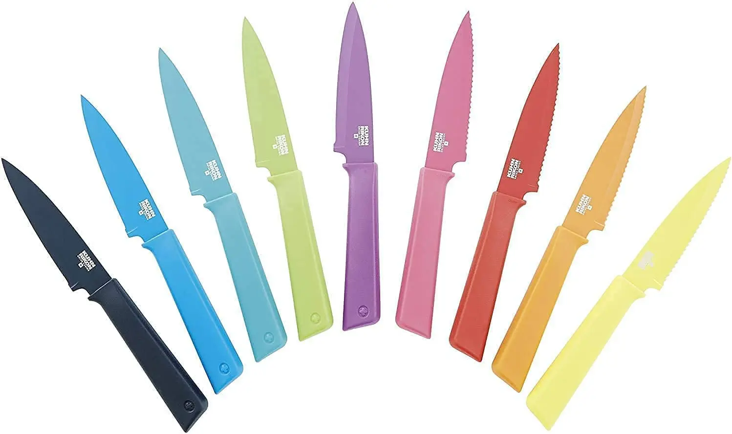 

Colori+ Non-stick straight peeling knife with safety sheath, 10.16 cm blade, camouflage Cooking Set Boning Bread Meat Handle Kit