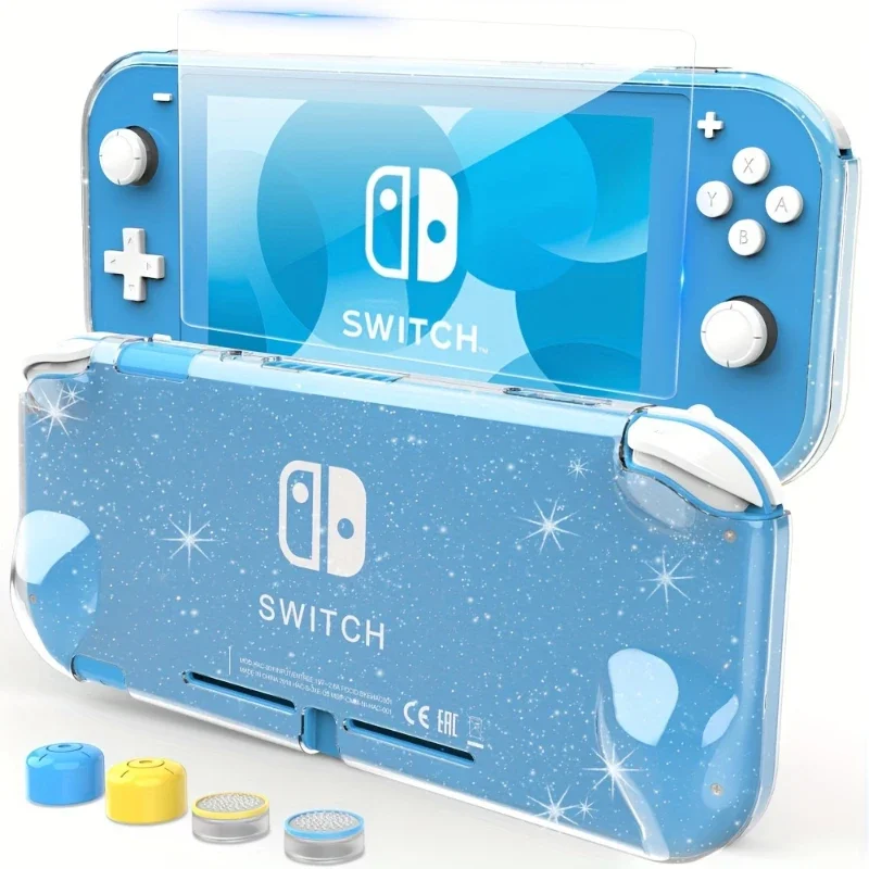 Прозрачный Защитный Чехол Из Тпу Со Звездами Для Switch Lite Включает Защиту Экрана И 4