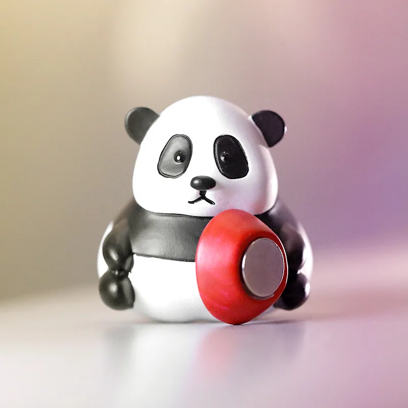 

Panda refrigerator magnet magnet magnet resin 3D three-dimensional cartoon cute magnetic refrigerator decorative ornaments