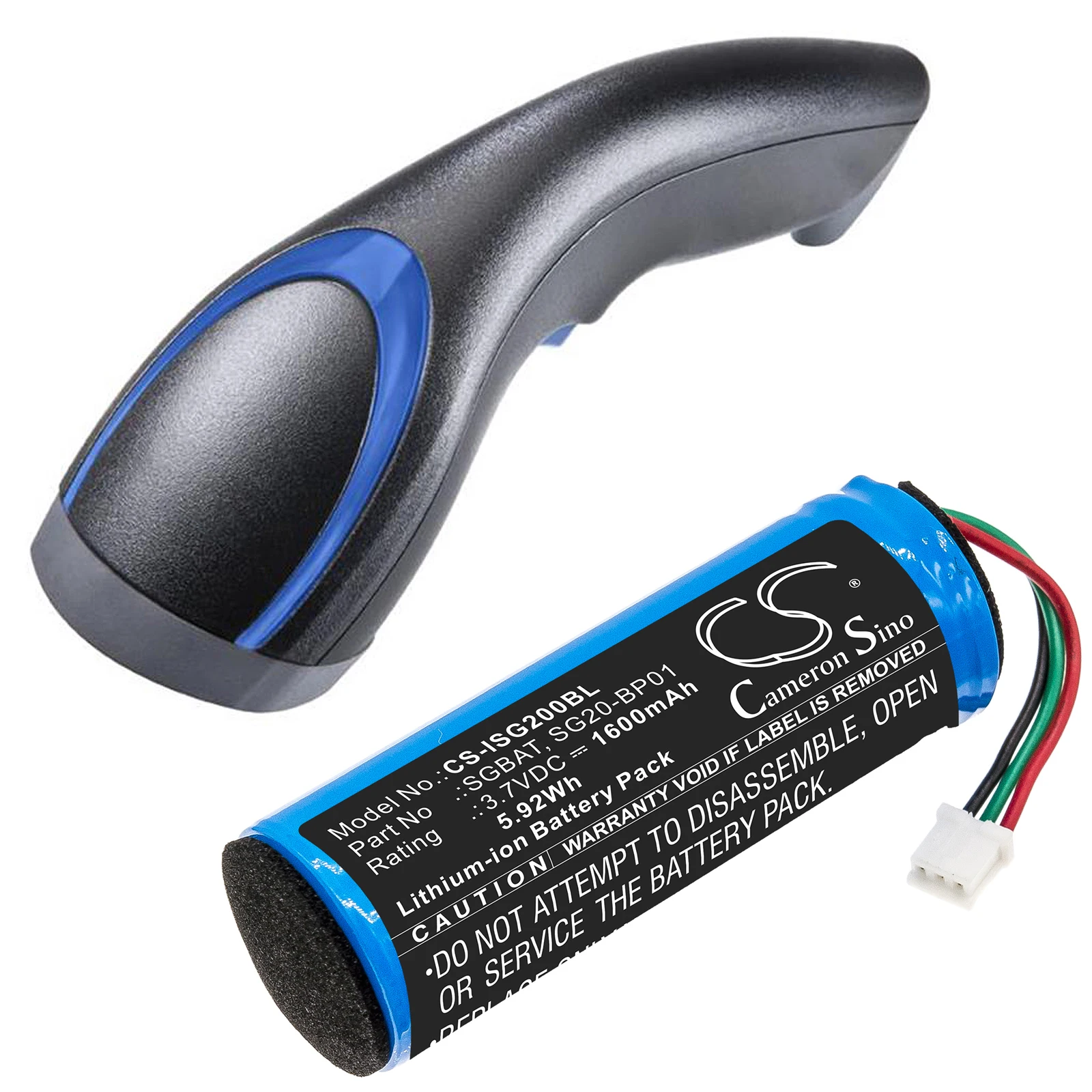 

Cameron Sino 1600mAh Barcode Scanner Battery for Honeywell SG20, For Intermec SG20, SG20B,SG20B1D,SG20B2D SG20BHP SG20BHP