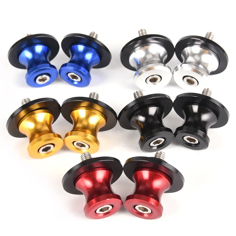 

Motorcycle Accessories Parts 6mm 2pcs / lot Spools Universal Swingarm Sliders Swing Arm