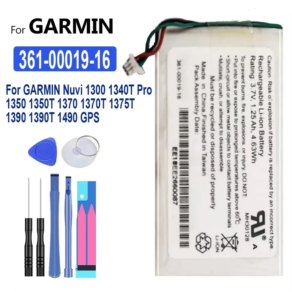 Запасная аккумуляторная батарея 1240 мАч для GARMIN Nuvi 1300 1340T Pro 1350 1350T 1370 1370T 1375T 1390 1390T