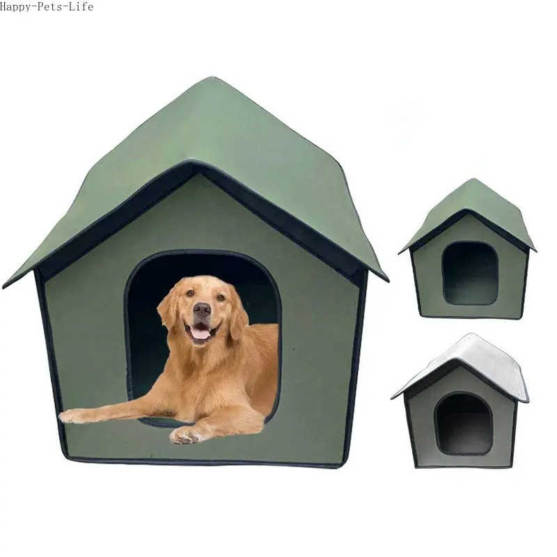 

Waterproof Cat House Foldable Dog Bed House For Dogs Cats Outdoor Enclosed Warm Dog Kennel Removable Cat Cave Sofa Pet Supplies