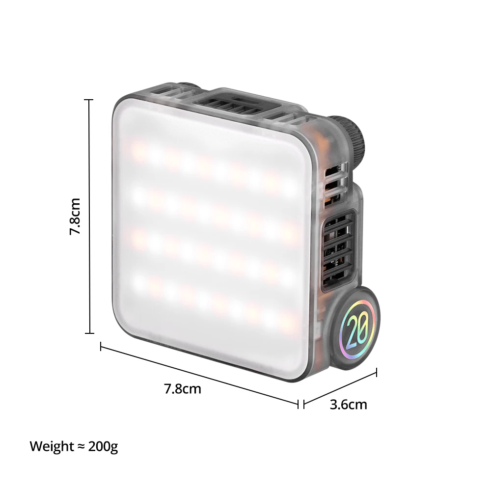 Zhiyun M20 M20C 2500K-10000K светодиодный светильник для видеосъемки управление через