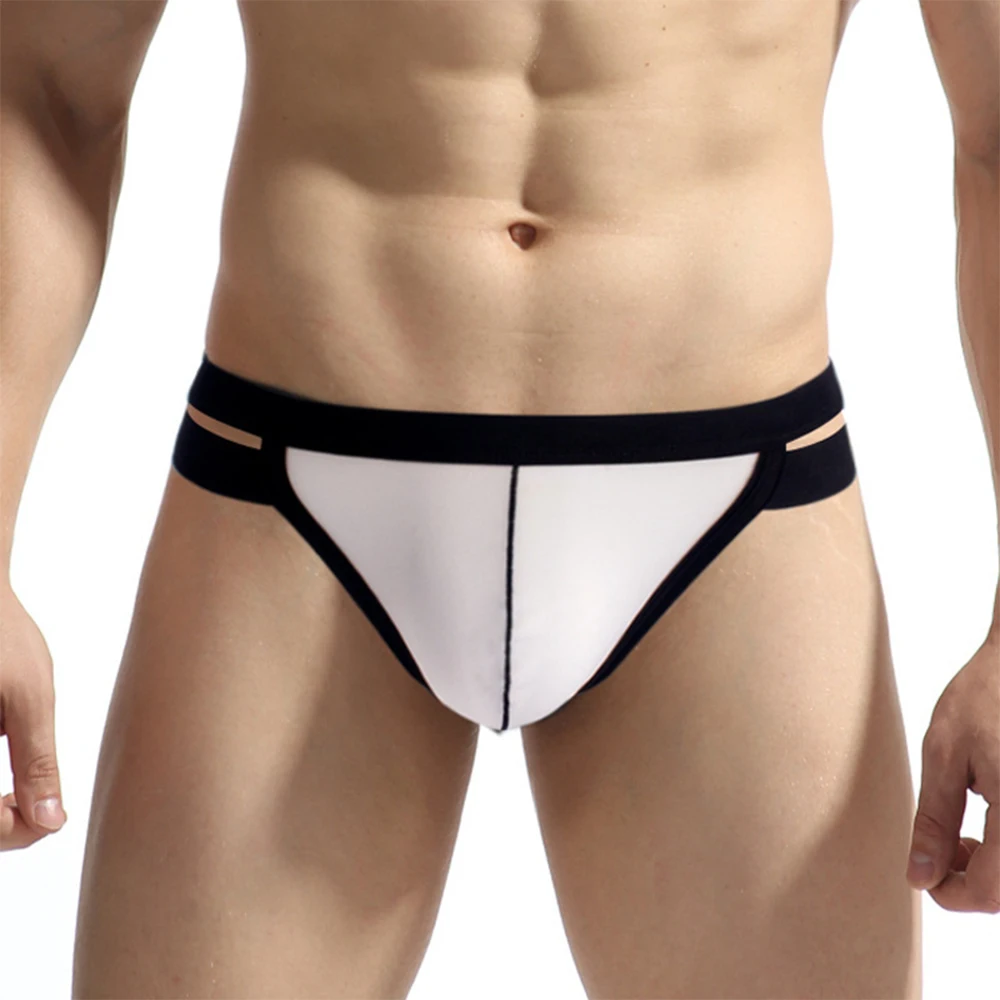 

Men Lingerie Underwear Open Butt G String Low Waist Underpants Buttocks Empety Thongs Breathable Panties Hollow Out Briefs