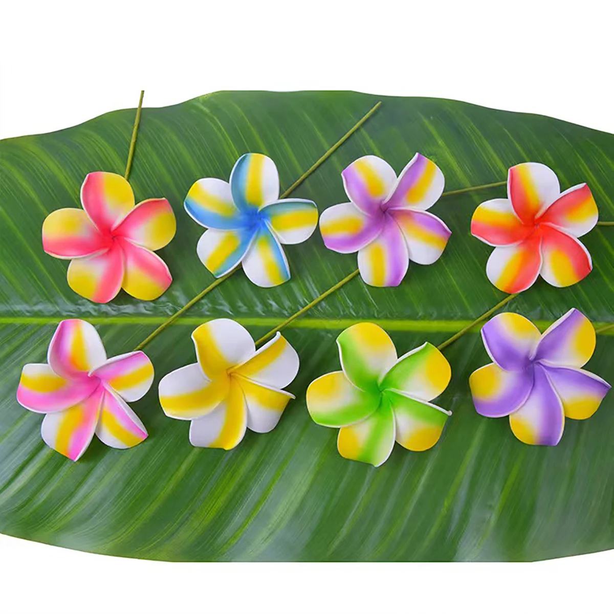 

10pcs/set 9*12cm Artificial Flowers Christmas Wedding Eggs Flower Decorations Hawaii Summer Party DIY Hair Home Decor