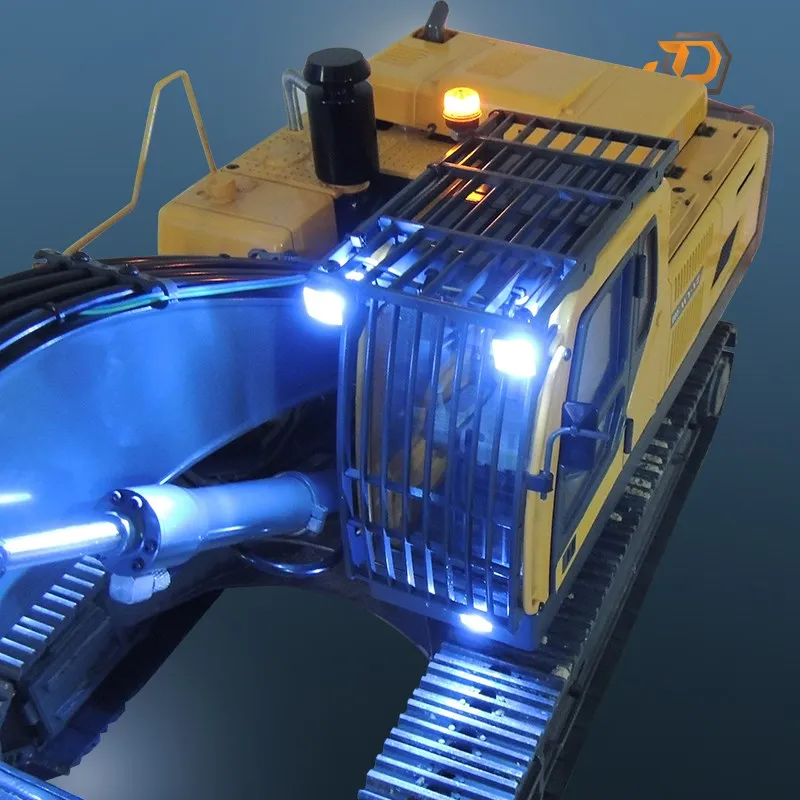 Флюоресцентная защитная сетка для модели гидравлического экскаватора с