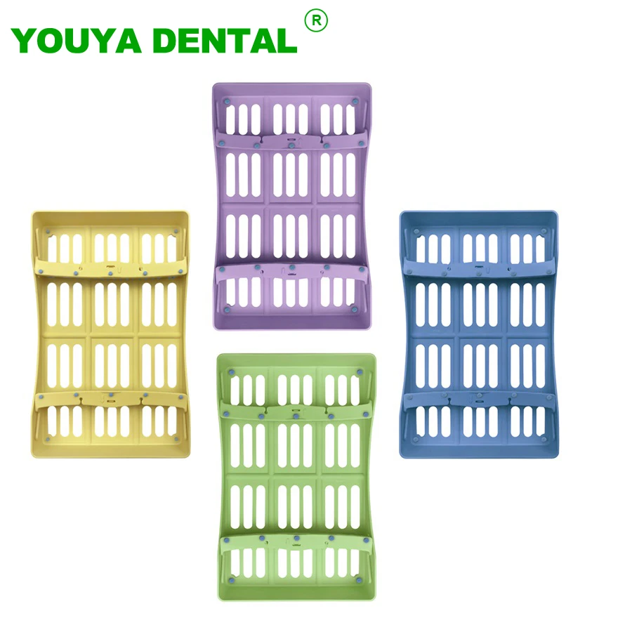 

10 Holes Dental Disinfection Box Rack For Composite Resin Spatulas Plastic Placing Case Tray Dentistry Instrument Dentist Tools