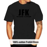 jfk new york john f kennedy international airport coordinates t shirt