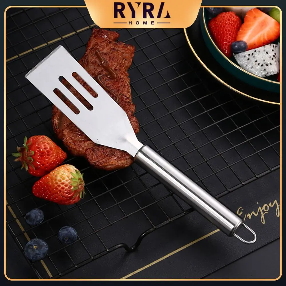 

Steak Spatula Edge Is Smooth And Polished Polishing Process Cooking Shovel Mirror Polishing Round Smooth Handle Design