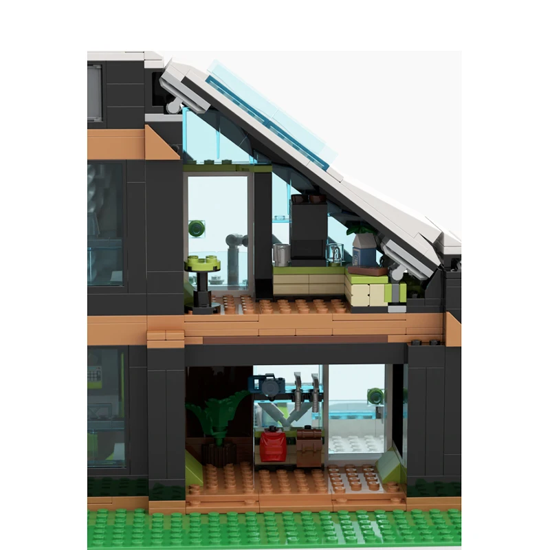 Городской зимний уличный вид лыжный и альпинистский центр перевернутый угол