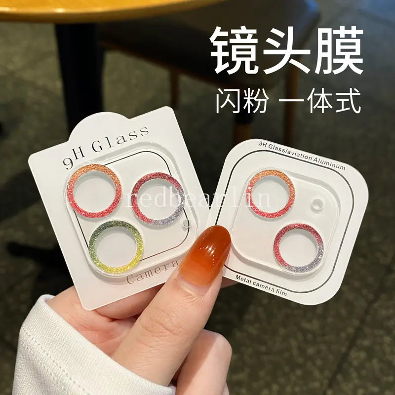 20pcs Glitter Diamond Camera Lens Protector for IPhone 11 12 13 14 Pro Max 14plus Back Lens Protective Glass