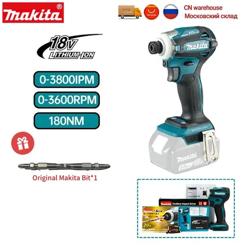 Makita бесщеточный ударный двигатель DTD172 18 в LXT электродрель с бесщеточным двигателем 3600 об/мин Электрическая отвертка фотомагнитный электроинструмент