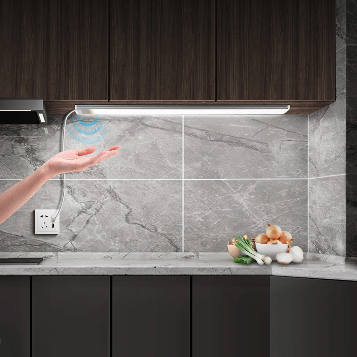 Беспроводной ручной датчик движения лампа для чтения 30/40/50 см умный настенный