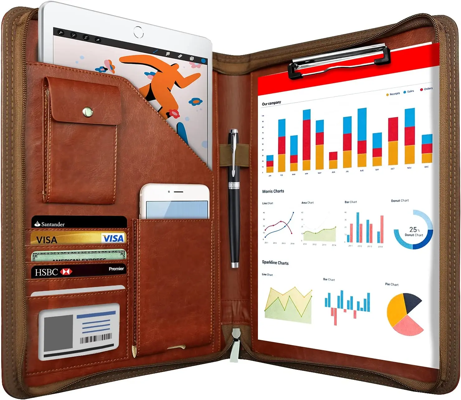 

HOMESTEC кожаная папка A4