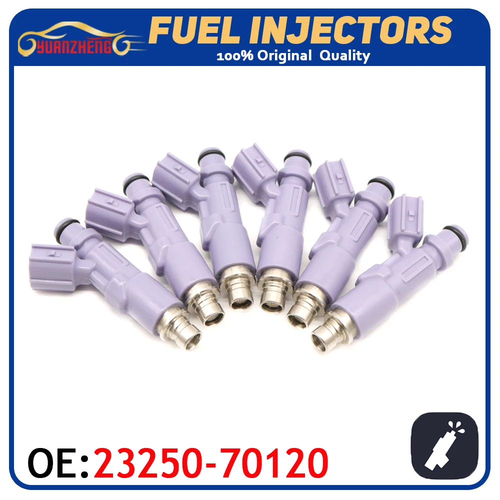 

6PCS Fuel Injector Nozzle 23250-70120 Fit For Toyota Altezza Mark 2 Chaser VEROSSA For LEXUS IS200/300 2325070120 23250 70120