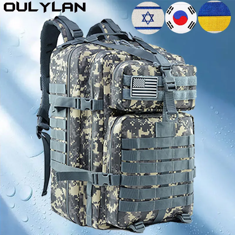 

Oulylan 30L/50L Tactical Backpack Men 900D Nylon Military Hiking Waterproof Rucksacks Army Outdoor Camping Trekking Hunting Bag