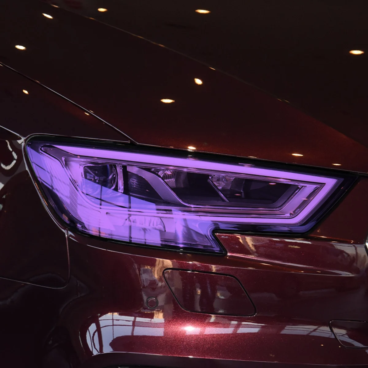 

Premium Quality Purple Car Headlight Taillight Tint Film Sticker - Water-Resistant Stretchable and Easy to Remove