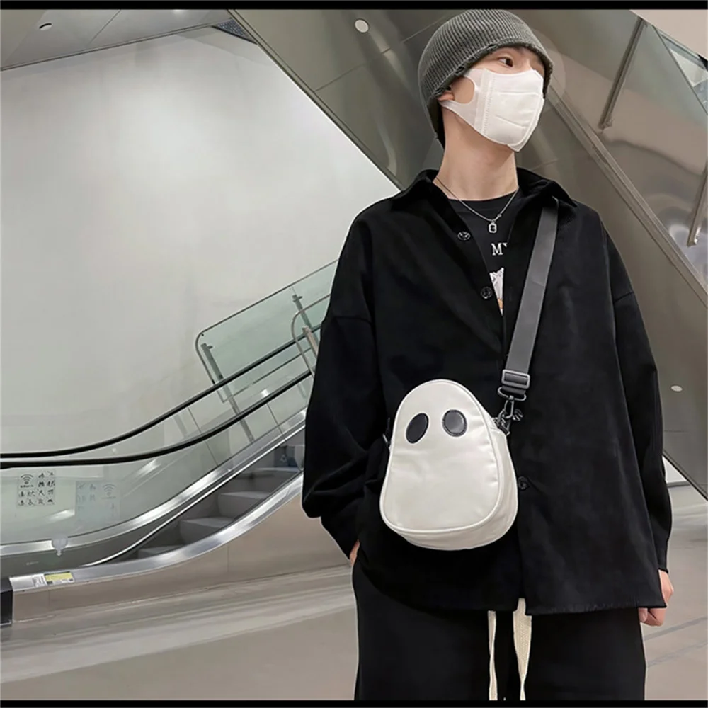 Halloween Ghost Purse Funny Personality Shoulder Bags Fun Lovely Couples Fashion PU Small Capacity Satchel High Quality Handbag images - 6