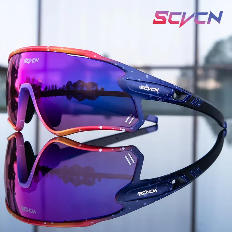 

SCVCN Cycling Glasses MTB Riding Running Sunglasses UV400 Polarized Fishing Goggles Man Woman Bike Bicycle Eyewear