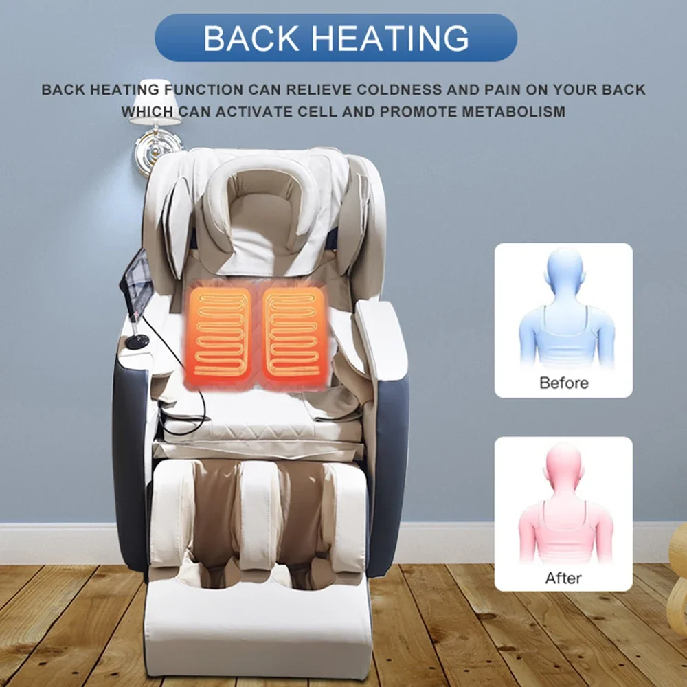 Кресло массажное Полноразмерное с нулевой гравитацией для шиацу