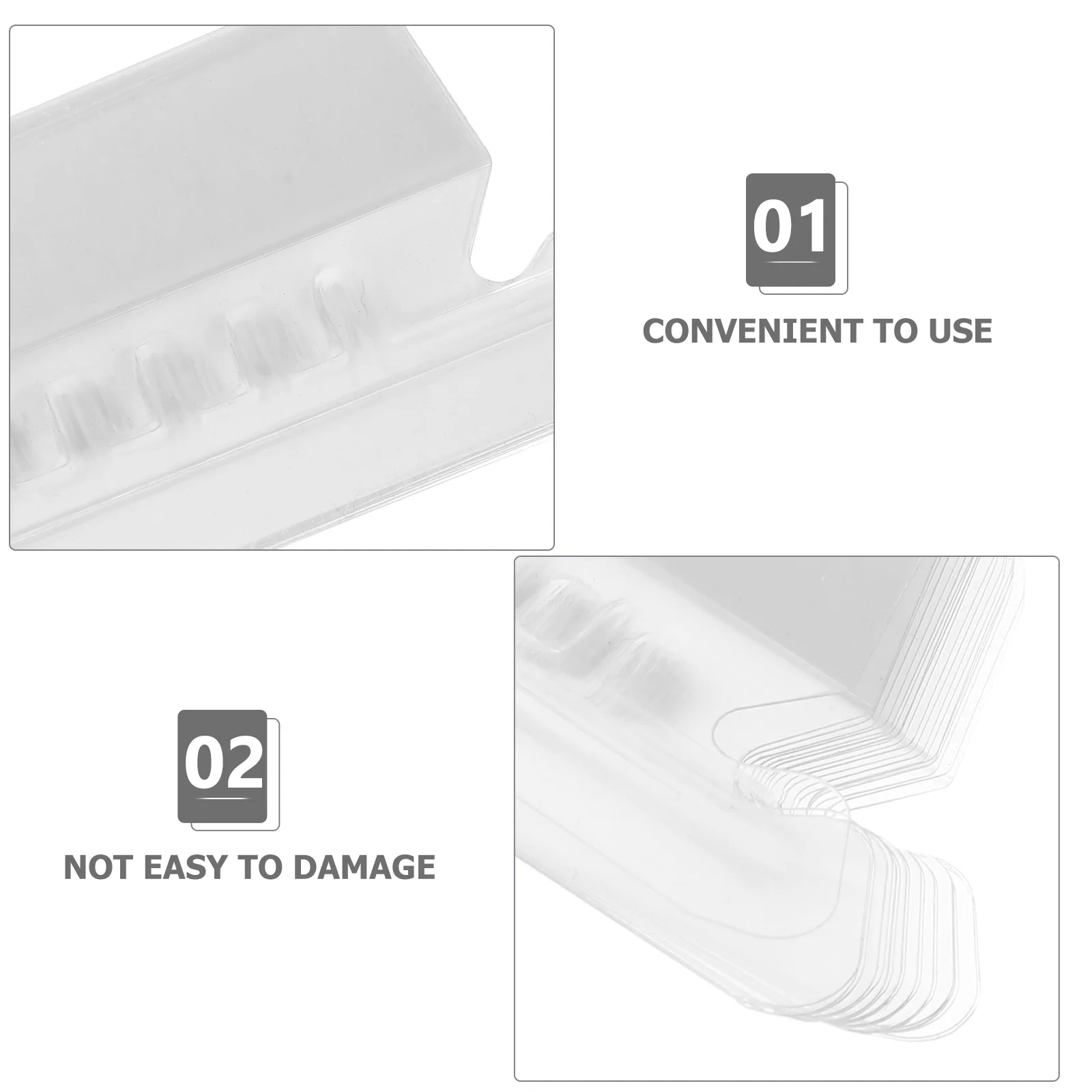 100 шт. рабочая папка с зажимом для этикеток съемные этикетки из ПВХ маленькие