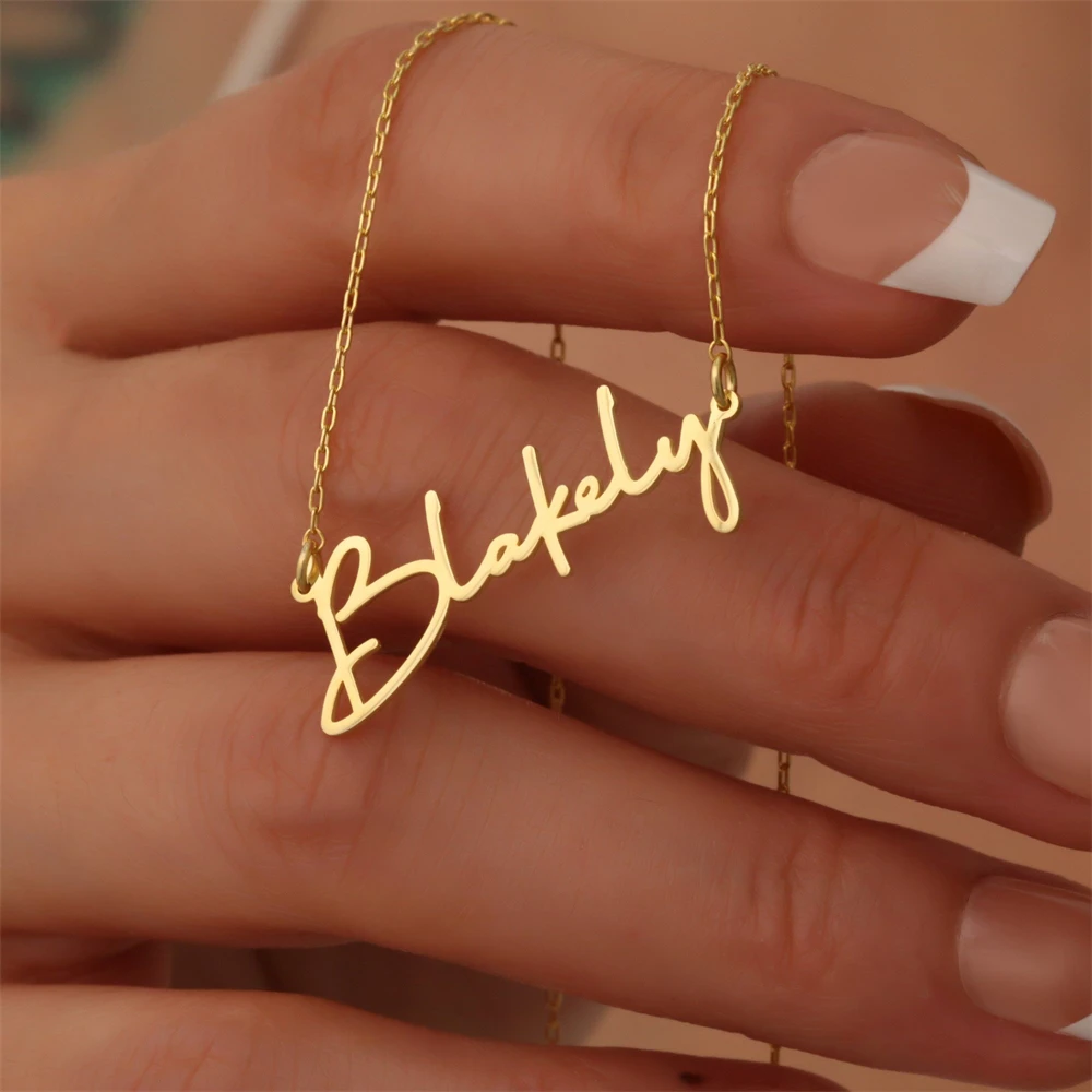 Индивидуальное ожерелье с именем и надписью на заказ чокер ручной работы из