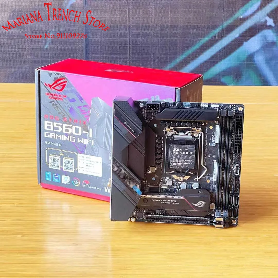 

ROG STRIX B560-I GAMING WIFI для ASUS LGA1200 Mini-ITX материнская плата 10-го поколения 11-го поколения Core™Процессор Wi-Fi 6 (802.11ax)