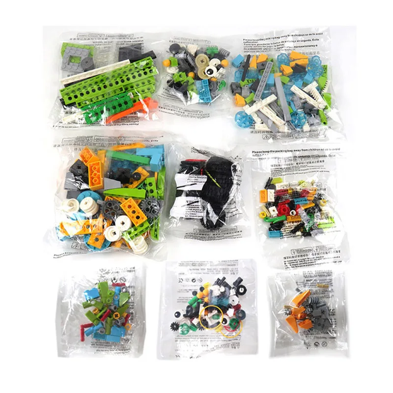 

276-385Pcs MOC Gear Beams Axle Building Blocks Compatible We-do 2.0 Core Set 45300 Parts 92013 71321 70905 Technical Bricks Toys