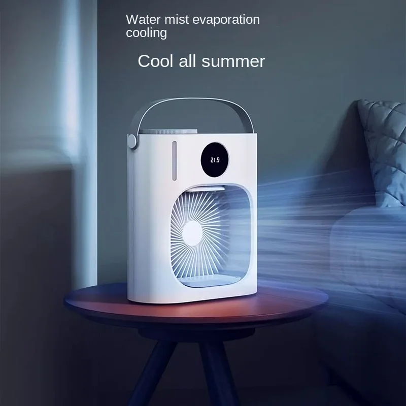 

New USB Mini Refrigeration Air Conditioning Small Air Conditioner Portable Mobile Humidifying Desktop Water Cooled Electric Fan