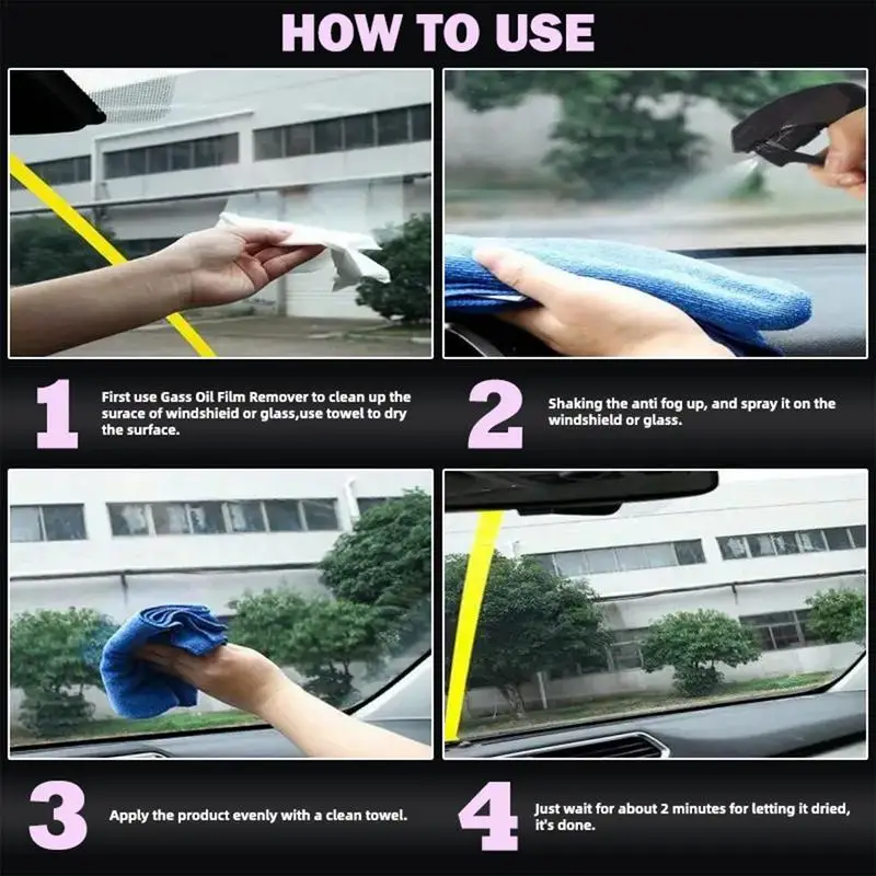 Противотуманный очиститель автомобильного стекла автомобильный спрей воды
