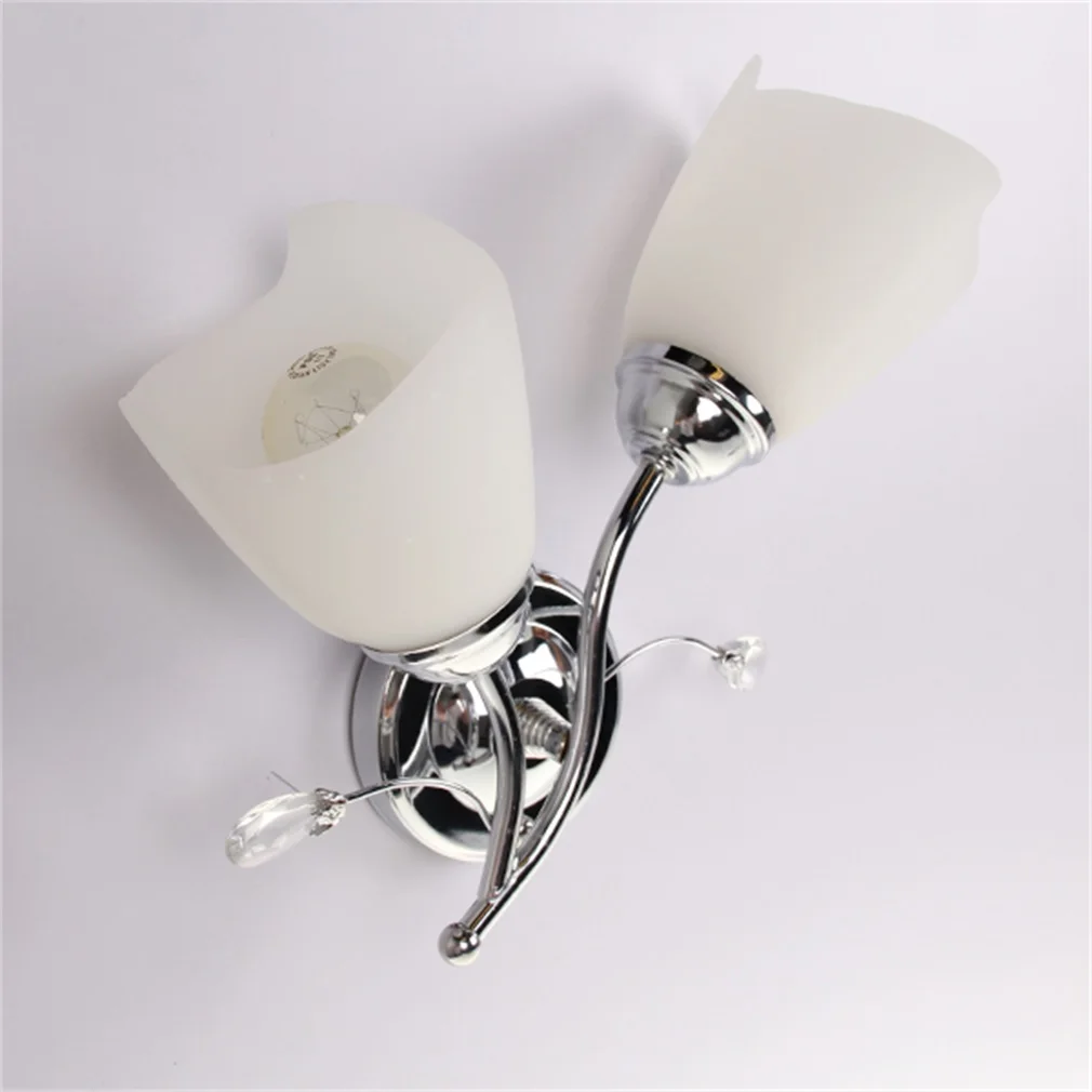 

Modern and Minimalist Energy Saving E27 40W Glass Shape Chrome Wall Light Lamp Sconce Lighting Corridor Living