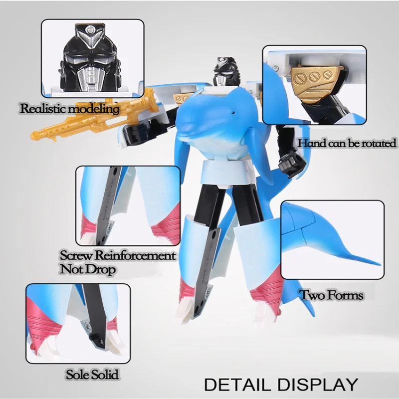 Акула Дельфин Животное деформация робот аквариум 2 UDS детские игрушки | Игрушки и