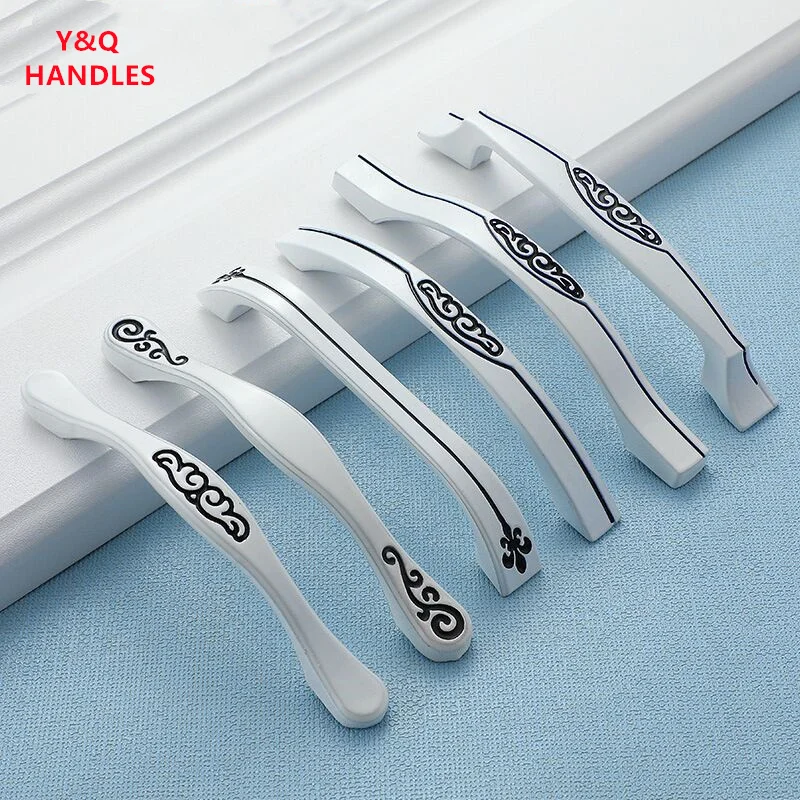 

Handles Drawer Cabinet Furniture Kitchen Handles for Cabinet Knob Door Drawer Furniture Kitchen Simplicity White and black Knob