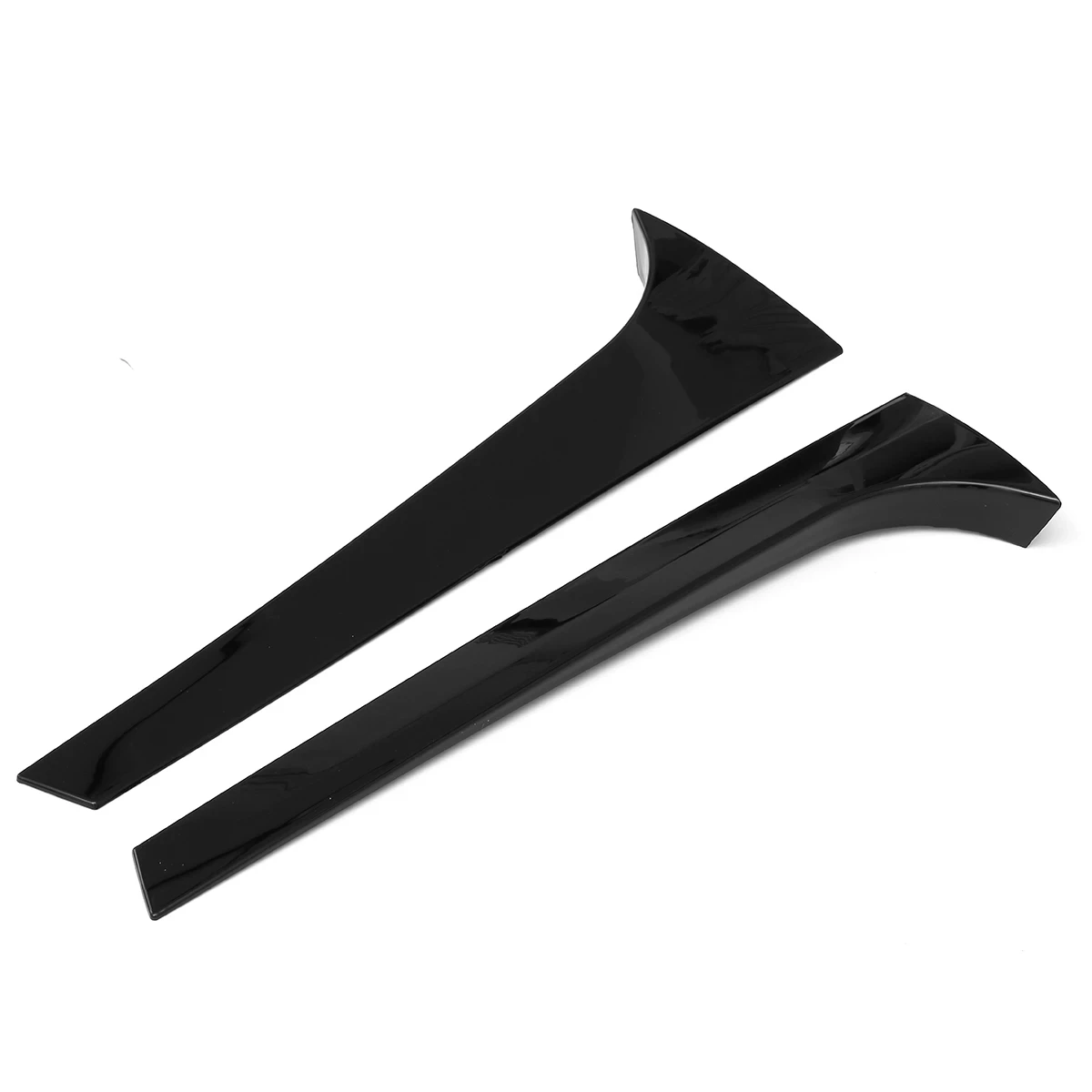 Пара вертикальных задних боковых спойлеров для Skoda Kodiaq глянцевая черная