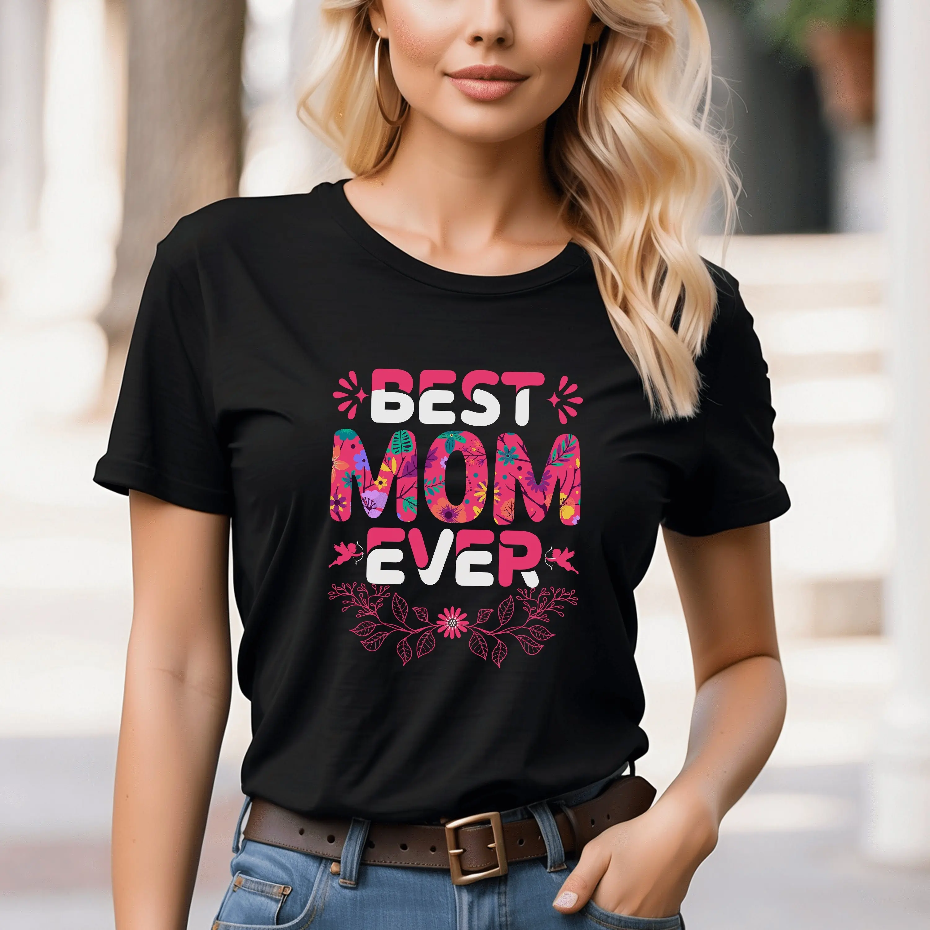 Футболка Best Mom Ever с Днем матери