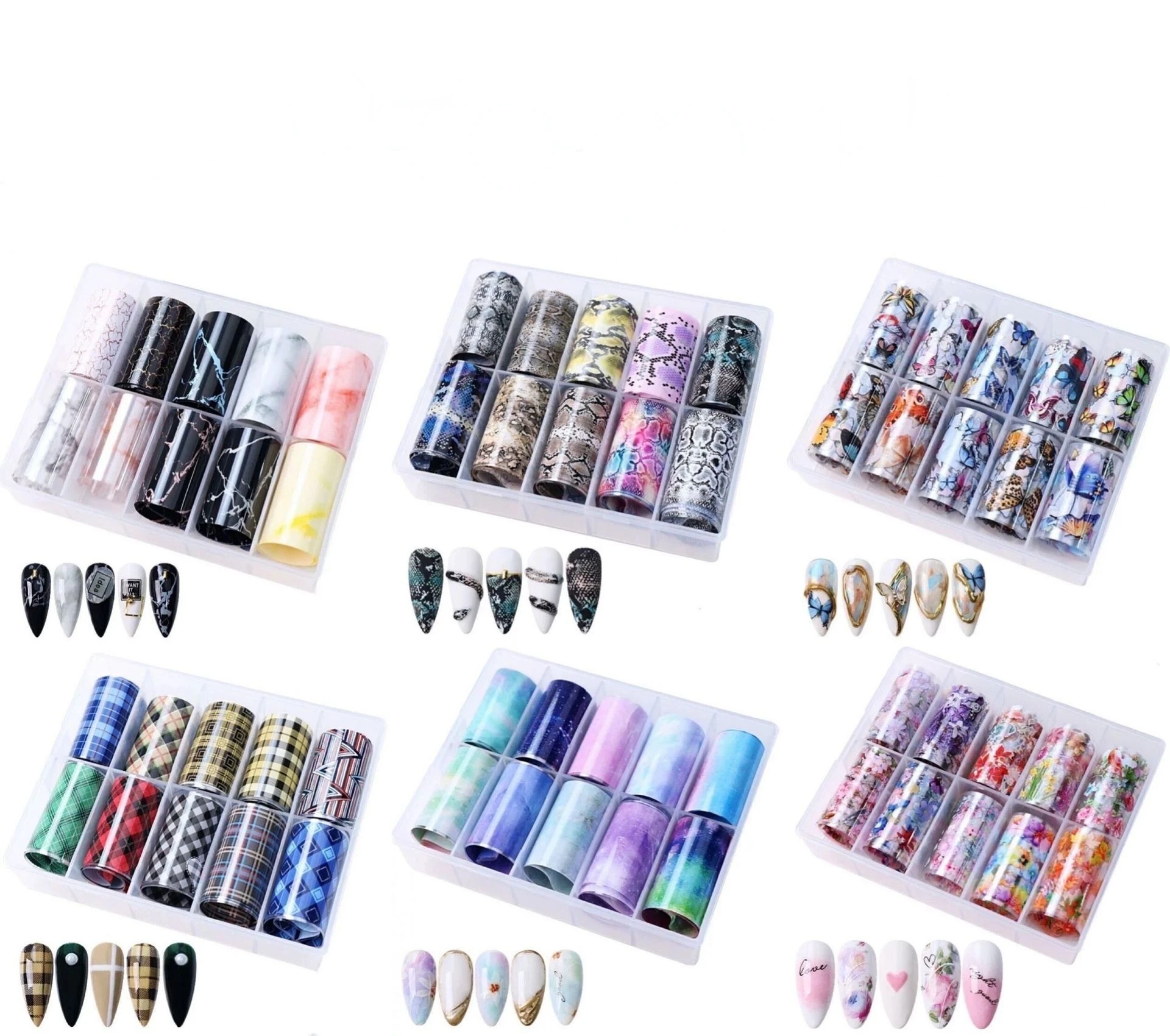 

10 рулонов фольги для ногтей мраморная Цветочная серия цветение дизайн ногтей переводная наклейка слайдер для ногтей водная наклейка Дизай...