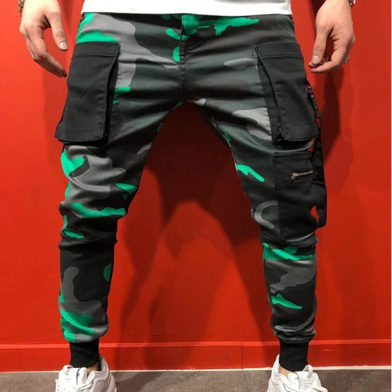 

Pantalones Hombre Sport Slim Hip-hop Camouflage Printed Men Trousers Joggers Men Streetwear Sweatpants Harem Pant Erkek Pantolon