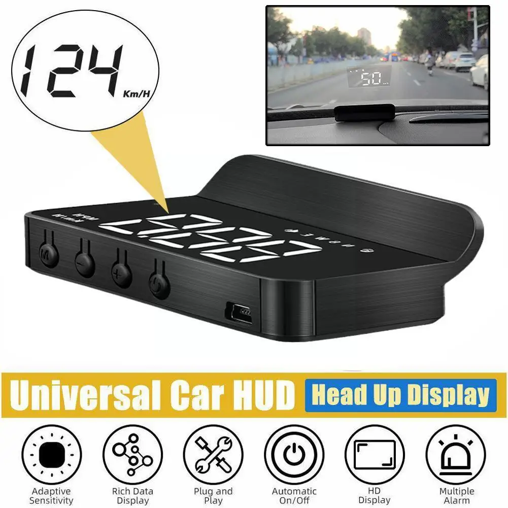

M3 HUD Car Head Up Display Speedometer Monitor On Board Computer Accessories Electronic Auto Digital Windshield Projector M9D7
