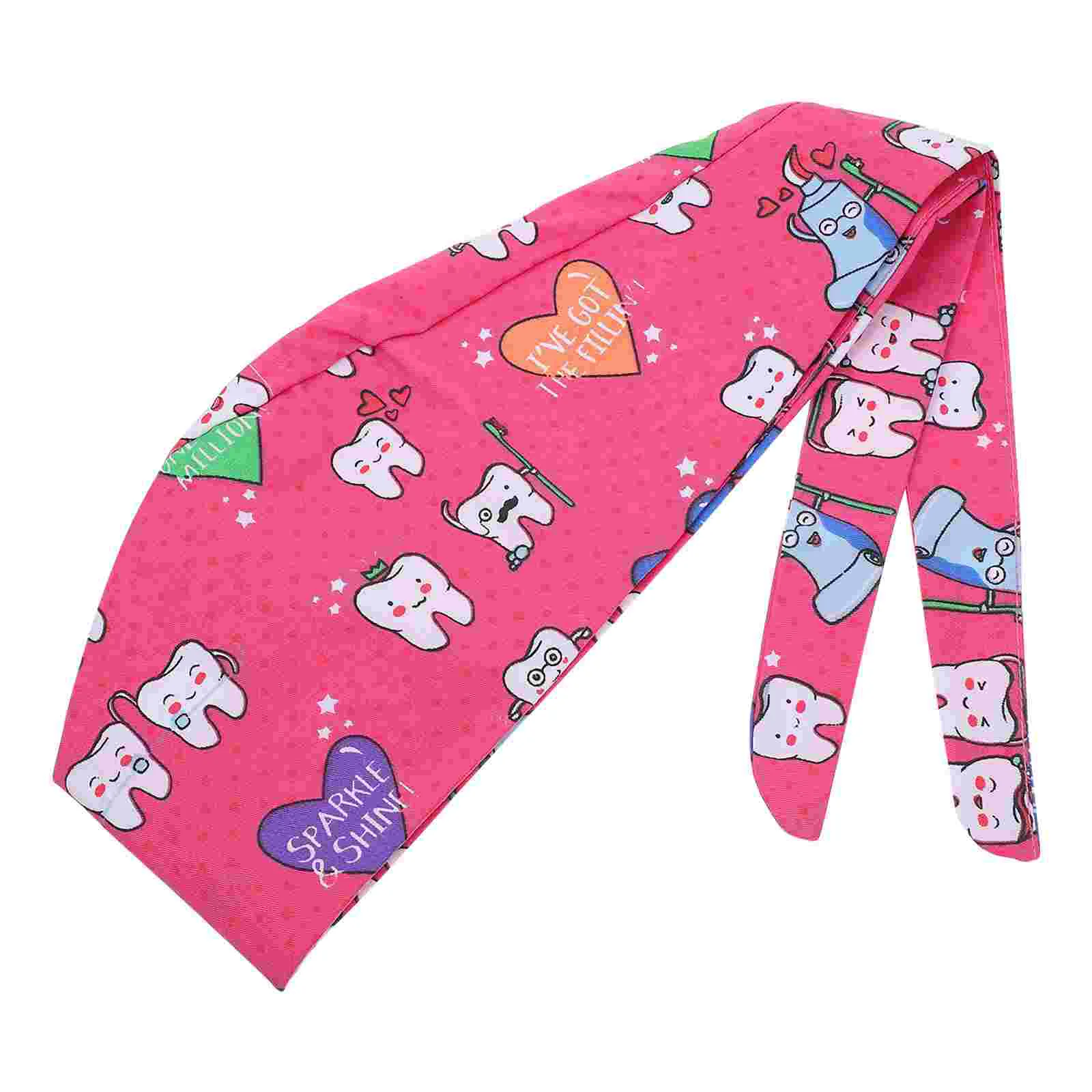 

Sweat Towel Hat Lace Working Pbr Teeth Head Cover Ponytail Cap Adjustable Pouch Headgear Button