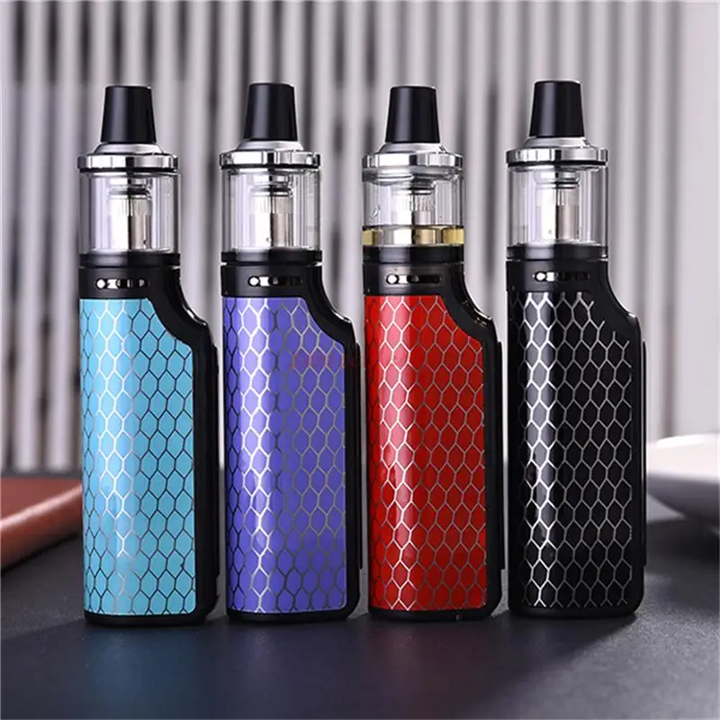 

Parrot Mini 80w E cigarette Starter Kit 20w-50w-80w Power Regulation 2ml Tank 2200Ah Build-in battery Horse Race Lamp Design