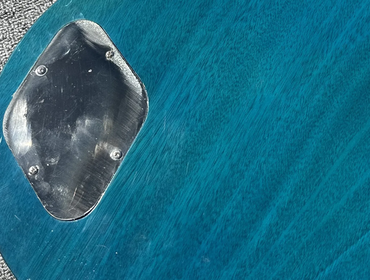 Стандартная электрическая гитара Черничный градиент с тигровым узором